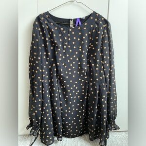 Seraphine printed belted maternity/nursing blouse